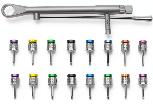 ORILAO Implant Driver Set 8 Short 8 Long Stainless Steel 10-70Ncm-3