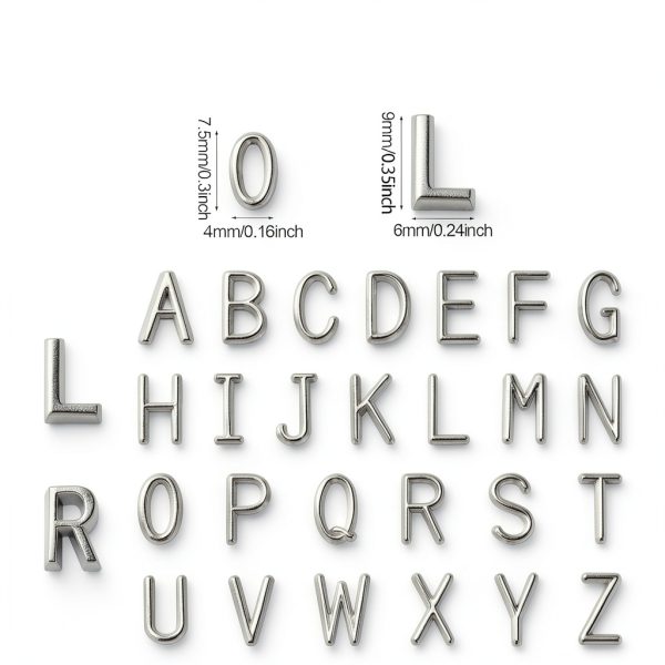 Xray Lead Letters LemonSecret A-Z and L R Initials Model TOO-0632-1