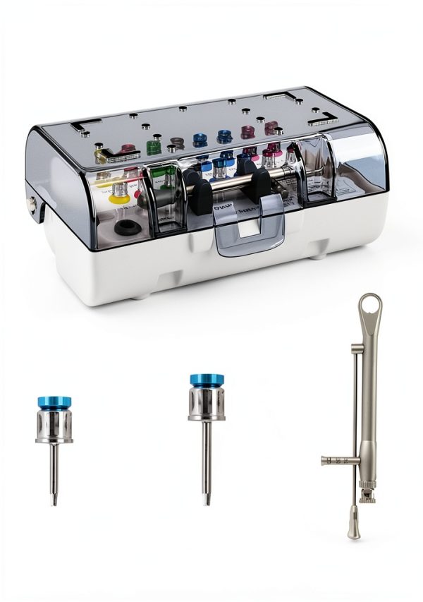 BUIFAC Dental Implant Torque Ratchet Kit 10-70Ncm Stainless Steel-5