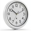 13 Inch Sealed Waterproof Outdoor Clock Non-Ticking Weatherproof Outdoor Wall Clocks Battery Operated Clock for Pool, Patio, Garden, Porch-2
