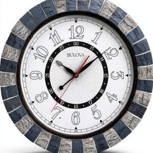 Bulova C3392 Outdoor Lighted Patio Clock | Weather-Resistant | Large Numerals | Elegant Finish | Outdoor | Battery Powered-0