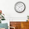 La Crosse Technology Atomic Clock 18 Inch Silver-6