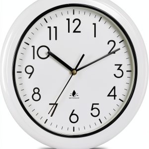 13 Inch Sealed Waterproof Outdoor Clock Non-Ticking Weatherproof Outdoor Wall Clocks Battery Operated Clock for Pool, Patio, Garden, Porch-0