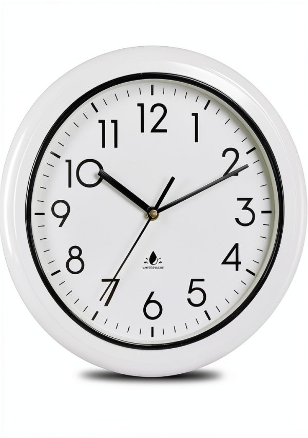 13 Inch Sealed Waterproof Outdoor Clock Non-Ticking Weatherproof Outdoor Wall Clocks Battery Operated Clock for Pool, Patio, Garden, Porch-0