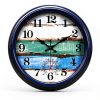 Large Outdoor Clock Yoiolclc 16 Inch Waterproof Vintage Coastal Clock-6