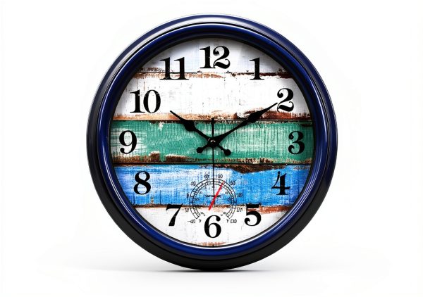 Large Outdoor Clock Yoiolclc 16 Inch Waterproof Vintage Coastal Clock-6