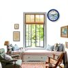 Large Outdoor Clock Yoiolclc 16 Inch Waterproof Vintage Coastal Clock-2