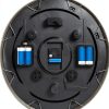 Geevon 18" Waterproof Outdoor Indoor Clock with Thermometer &-5