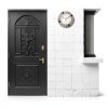 eYotto 10 Inch Small Indoor/Outdoor Waterproof Wall Clock with Thermometer Silent Non-Ticking Battery Operated Wall Clocks Weatherproof for Patio, Pool, Garden, Lanai, Fence, Porch, Deck, Bathroom-5