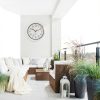 13 Inch Sealed Waterproof Outdoor Clock Non-Ticking Weatherproof Outdoor Wall Clocks Battery Operated Clock for Pool, Patio, Garden, Porch-6