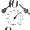 Foxtop Indoor Outdoor Waterproof Wall Clock with Thermometer and Hygrometer Combo, 12 inch Retro Silent Non-Ticking Battery Operated Quality Quartz Round Clock for Patio Home Decor (Bronze)-4