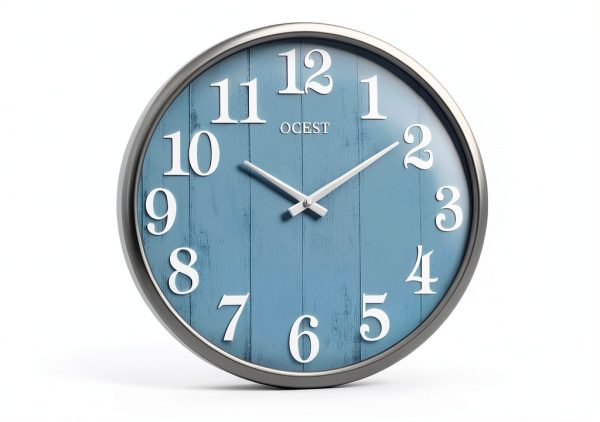 OCEST Large Indoor Outdoor Clock, 18 Inch Waterproof Oversized Wall Clock, Silent Battery Operated for Garden Pool Patio Living Room Office Decorative-7