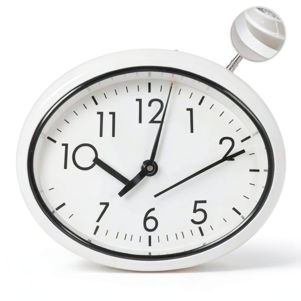 13 Inch Sealed Waterproof Outdoor Clock Non-Ticking Weatherproof Outdoor Wall Clocks Battery Operated Clock for Pool, Patio, Garden, Porch-1