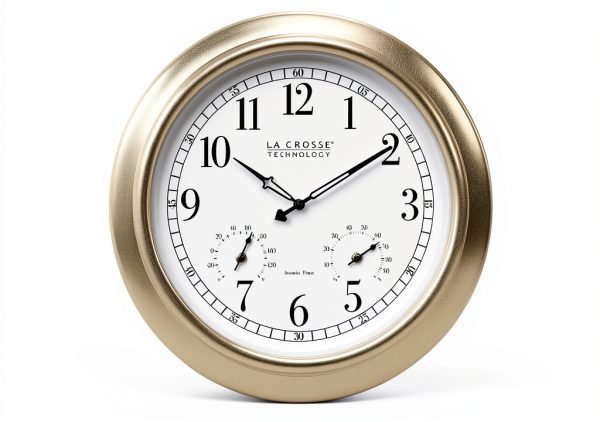 La Crosse Technology Atomic Clock 18 Inch Silver-0