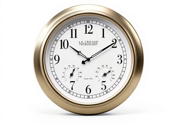 La Crosse Technology Atomic Clock 18 Inch Silver-7