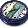 Large Outdoor Clock Yoiolclc 16 Inch Waterproof Vintage Coastal Clock-5