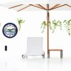 Large Outdoor Clock Yoiolclc 16 Inch Waterproof Vintage Coastal Clock-1