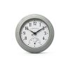 La Crosse Clock 433-3020 8-inch Indoor/Outdoor Sage Green Quartz Wall Clock with Temperature-5