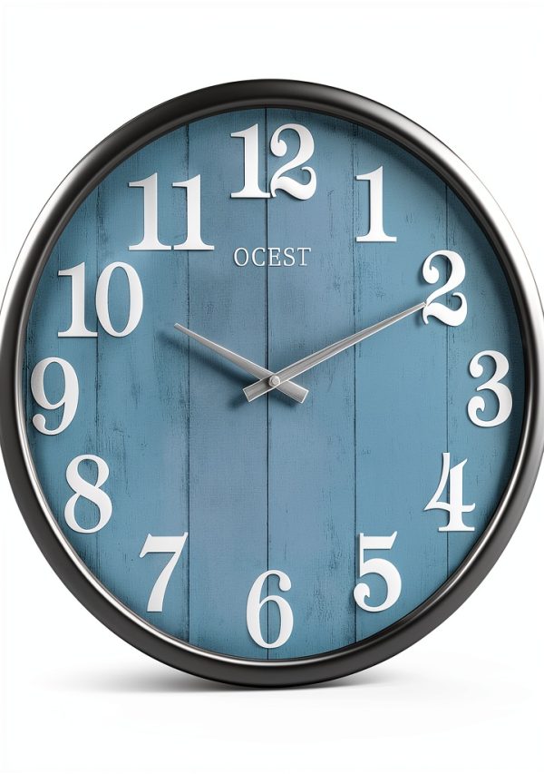 OCEST Large Indoor Outdoor Clock, 18 Inch Waterproof Oversized Wall Clock, Silent Battery Operated for Garden Pool Patio Living Room Office Decorative-0