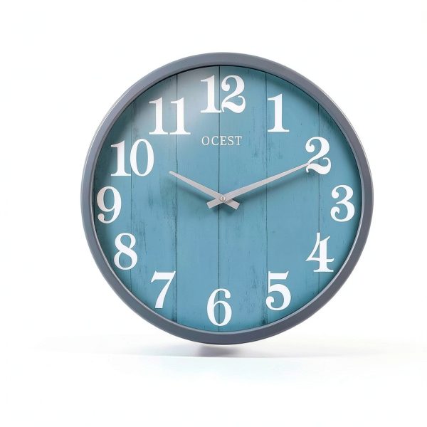 OCEST Large Indoor Outdoor Clock, 18 Inch Waterproof Oversized Wall Clock, Silent Battery Operated for Garden Pool Patio Living Room Office Decorative-6