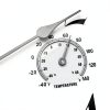 Foxtop Indoor Outdoor Waterproof Wall Clock with Thermometer and Hygrometer Combo, 12 inch Retro Silent Non-Ticking Battery Operated Quality Quartz Round Clock for Patio Home Decor (Bronze)-5