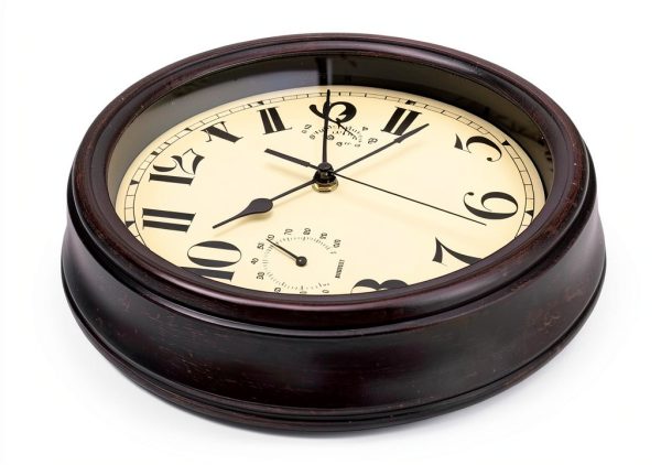 Foxtop Indoor Outdoor Waterproof Wall Clock with Thermometer and Hygrometer Combo, 12 inch Retro Silent Non-Ticking Battery Operated Quality Quartz Round Clock for Patio Home Decor (Bronze)-3