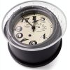 Foxtop Indoor Outdoor Waterproof Wall Clock with Thermometer and Hygrometer Combo, 12 inch Retro Silent Non-Ticking Battery Operated Quality Quartz Round Clock for Patio Home Decor (Bronze)-6
