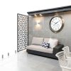 16 Inch Outdoor Clock Thermometer Combo, Bronze Metal-Frame Outdoor Clocks Waterproof, Silent Outdoor Wall Clock for Patio Pool-5