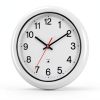 13 Inch Outdoor Full Waterproof Clock Bathroom Wall Clocks Waterproof Clocks for Patio Pool Garden Indoor Outdoor, White-5
