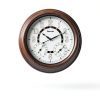 Geevon Illuminated Outdoor Clock 18" Waterproof Bronze Frame with Temp-7