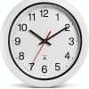 13 Inch Outdoor Full Waterproof Clock Bathroom Wall Clocks Waterproof Clocks for Patio Pool Garden Indoor Outdoor, White-0