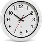 13 Inch Outdoor Full Waterproof Clock Bathroom Wall Clocks Waterproof Clocks for Patio Pool Garden Indoor Outdoor, White-0