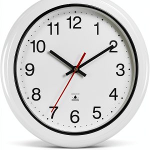 13 Inch Outdoor Full Waterproof Clock Bathroom Wall Clocks Waterproof Clocks for Patio Pool Garden Indoor Outdoor, White-0