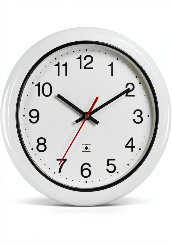 13 Inch Outdoor Full Waterproof Clock Bathroom Wall Clocks Waterproof Clocks for Patio Pool Garden Indoor Outdoor, White-0