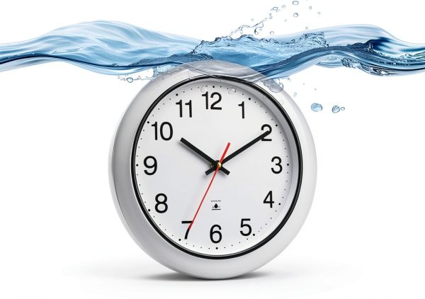 13 Inch Outdoor Full Waterproof Clock Bathroom Wall Clocks Waterproof Clocks for Patio Pool Garden Indoor Outdoor, White-1