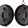 AcuRite 9-Inch Indoor/Outdoor Double-Sided Hanging Clock with 360-Degree Spin Functionality, Iron Metal Frame, Glass Lens, Quartz Crystal Movement, Weatherproof and Premium Thermometer (75140M),Black-4